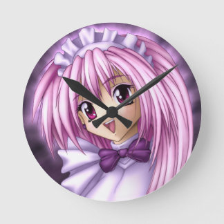 Reloj Redondo Mediano Cute Anime Girl Maid