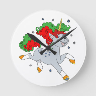 Reloj Redondo Mediano Cute jolly unicorn