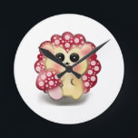 Reloj Redondo Mediano Cute Kawaii Red Mushroom Hedgehog Toadstool Art<br><div class="desc">Add a touch of forest magic to your day with this incredibly cute Mushroom Hedgehog design! This adorable woodland hybrid character features a glossy red toadstool cap with pink dots and big, sweet anime-style eyes. This kawaii illustration perfectly captures the trendy cottagecore and fairycore aesthetics. It makes a wonderful gift...</div>