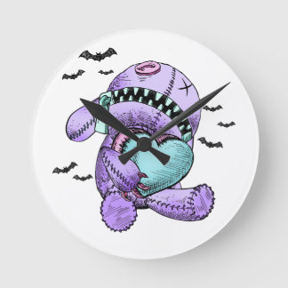 Reloj Redondo Mediano Cute Plush Pastel Gothic Love Wall Decoración Relo
