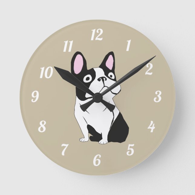 Reloj Redondo Mediano Cute pup (Anverso)