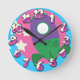 Reloj Redondo Mediano Cute rockets