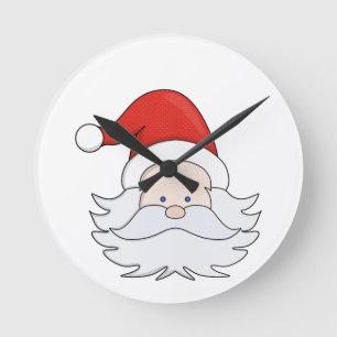 Reloj Redondo Mediano Cute Santa Claus