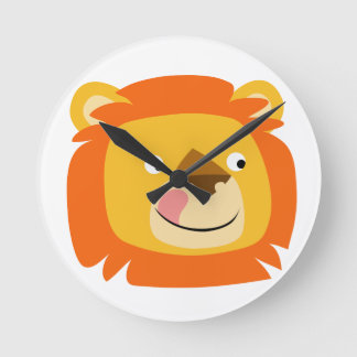 Reloj Redondo Mediano Cute Yummy Personalizado Lion
