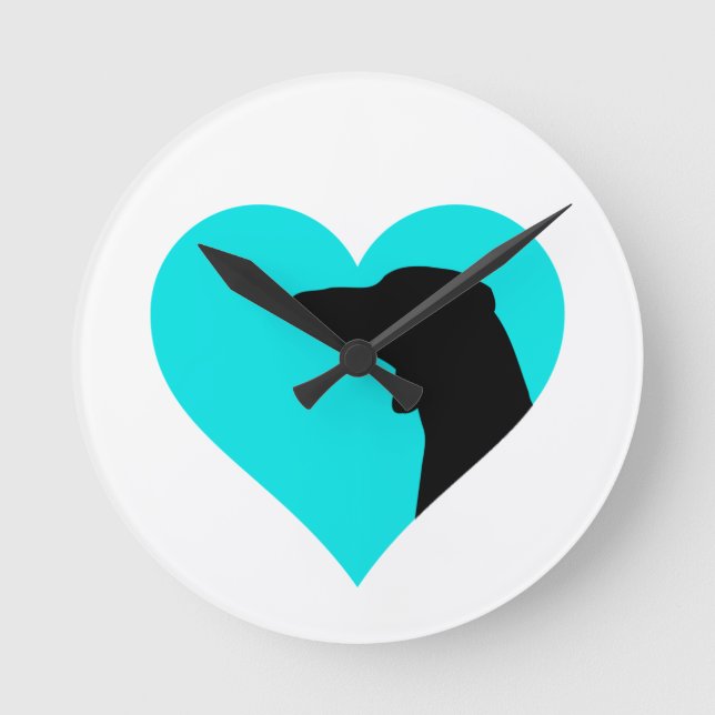 Reloj Redondo Mediano Dachshund (Anverso)