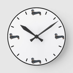 Reloj Redondo Mediano Dachshund lindo