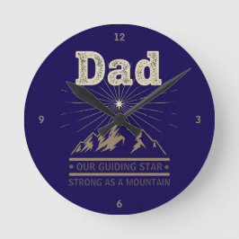 Reloj Redondo Mediano Dad Guiding Star Mountain