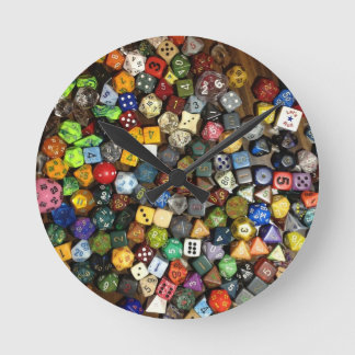 Reloj Redondo Mediano Dados del juego del RPG
