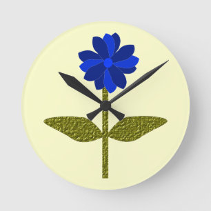 Reloj Redondo Mediano Daisy Ocean Blue Wall Clock