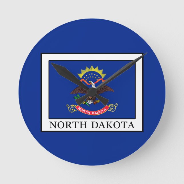 Reloj Redondo Mediano Dakota del Norte (Anverso)