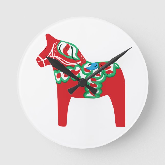 Reloj Redondo Mediano Dala Horse Wall Clock (Anverso)
