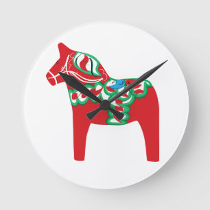 Reloj Redondo Mediano Dala Horse Wall Clock