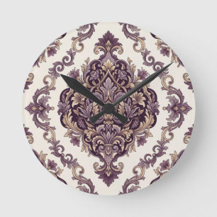 Reloj Redondo Mediano Damask Elegante