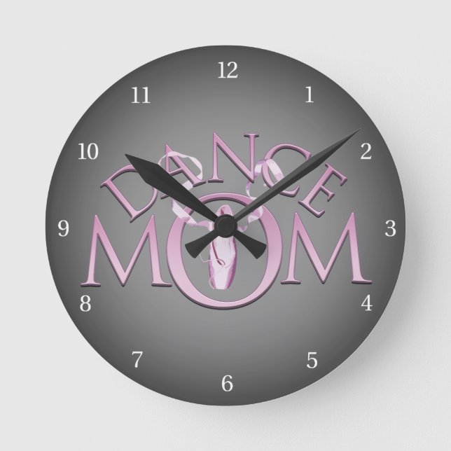 Reloj Redondo Mediano Dance Mom (Anverso)