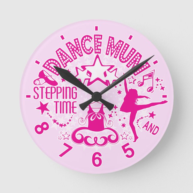 Reloj Redondo Mediano Dance Mum Clock (Anverso)