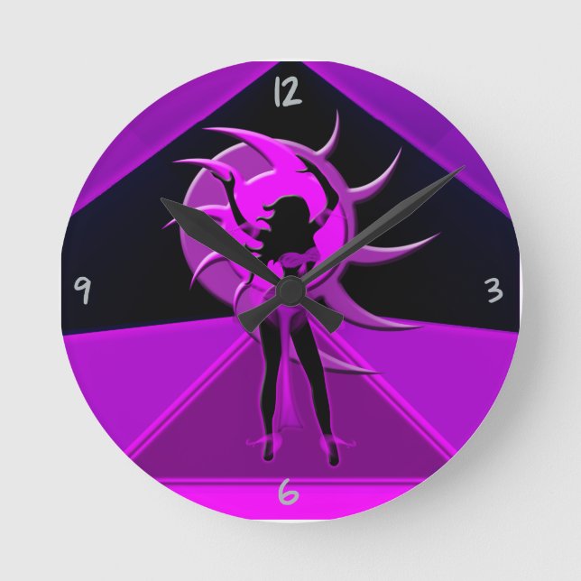 Reloj Redondo Mediano Dancer *Onca* Round Clock (Anverso)
