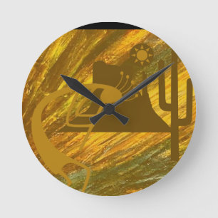 Reloj Redondo Mediano Danza de la diedad del desierto