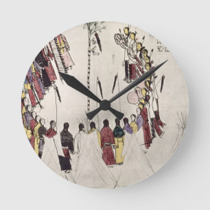 Reloj Redondo Mediano Danza escalofriante o baile de victoria (tinta sob