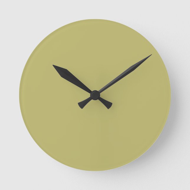 Reloj Redondo Mediano Dark Khaki (Anverso)