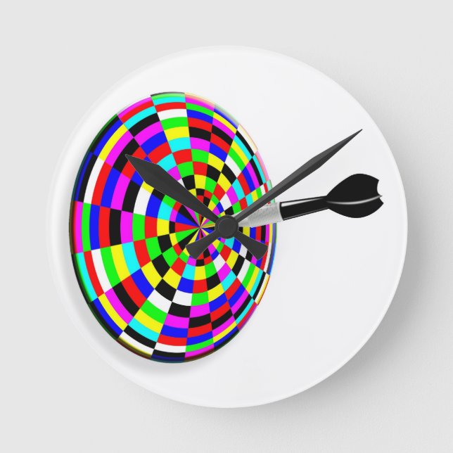 Reloj Redondo Mediano Darts Sport Torneo Fiesta Destiny Game Team (Anverso)