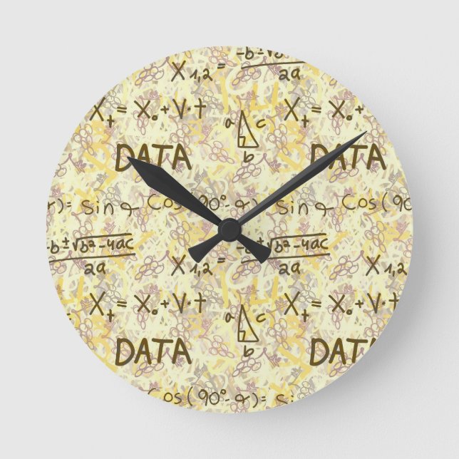 Reloj Redondo Mediano Data Science and Statistics Professional Wall  (Anverso)
