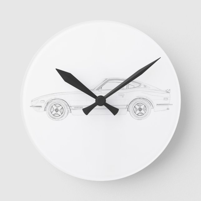 Reloj Redondo Mediano Datsun 240Z (Anverso)