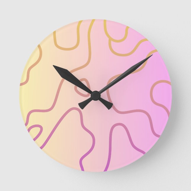 Reloj Redondo Mediano de camuflaje (Anverso)