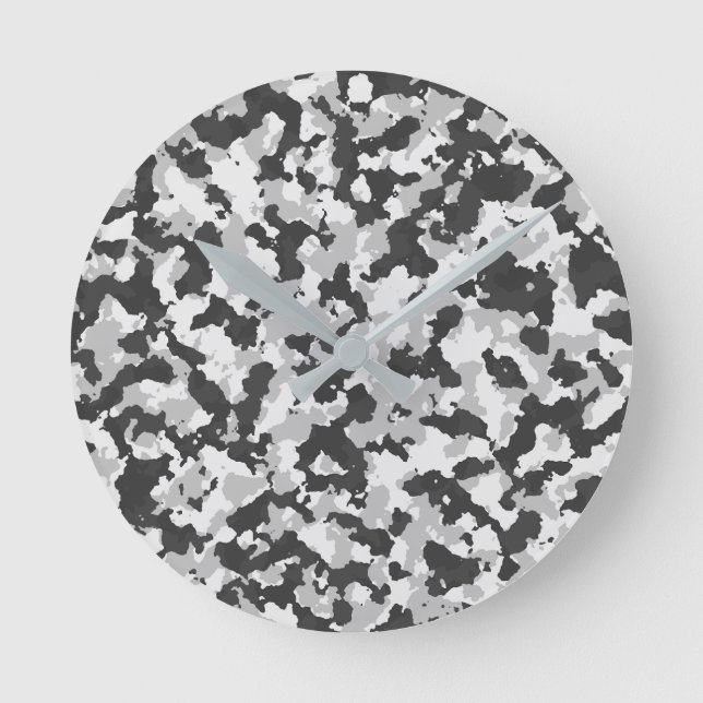 Reloj Redondo Mediano de camuflaje (Anverso)