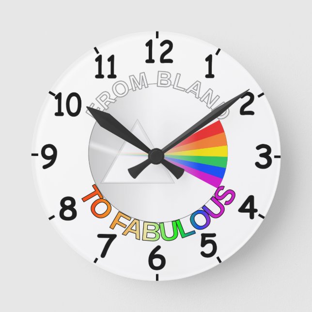 Reloj Redondo Mediano De tierra a lo fabuloso (Anverso)