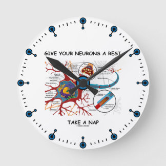 Reloj Redondo Mediano Dé un respiro a sus neuronas Tome una Síndrome de 