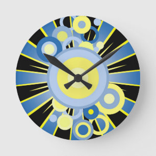 Reloj Redondo Mediano Decoración abstracta