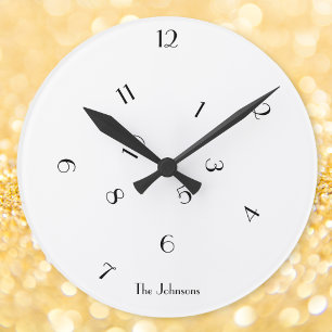 Reloj Redondo Mediano Decoración de habitación con números desordenados 