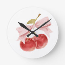 Decoración de habitación de niña con cereza, lazo 