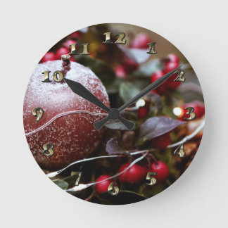 Reloj Redondo Mediano Decoración de Navidades y advenimiento