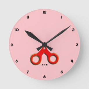 Reloj Redondo Mediano Decoración de Salón de Belleza