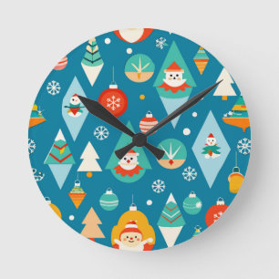 Reloj Redondo Mediano Decoraciones de Navidad y adornos festivos