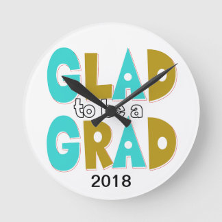 Reloj Redondo Mediano Decorativo de graduación de cadera