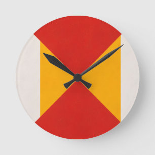 Reloj Redondo Mediano Decorativo Geométrico