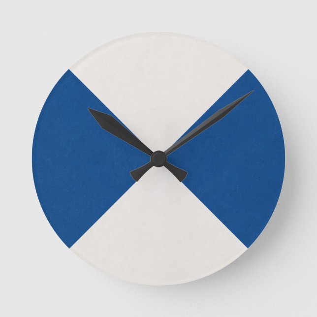 Reloj Redondo Mediano Decorativo Geométrico (Anverso)