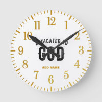 DEDICADO A DIOS PERSONALIZABLE GUAY TEXTO NEGRO