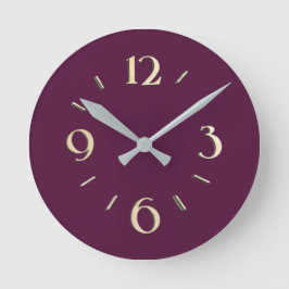Reloj Redondo Mediano Deep Berry Wall Clock