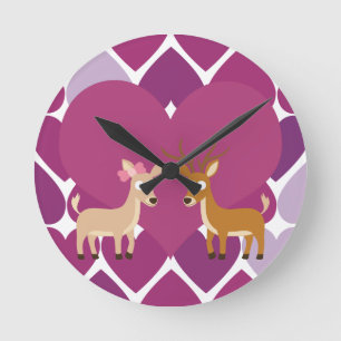 Reloj Redondo Mediano Deer Love