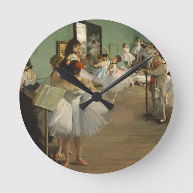 Reloj Redondo Mediano Degas Dance Class Ballet Dancers (Anverso)