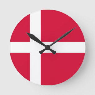 Reloj Redondo Mediano denmark country flag clock