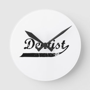 Reloj Redondo Mediano Dentist Typography