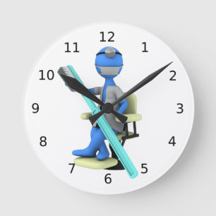 Reloj Redondo Mediano Dentista