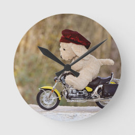 Reloj Redondo Mediano Der Biker - Hund -