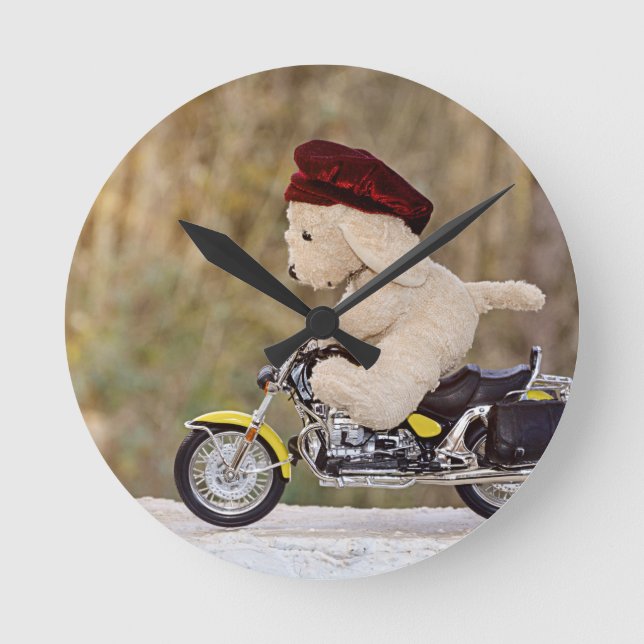 Reloj Redondo Mediano Der Biker - Hund - (Anverso)