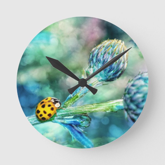 Reloj Redondo Mediano Der Marienkäfer (Anverso)