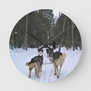 Reloj Redondo Mediano Derrame de perro en Quebec, Canadá